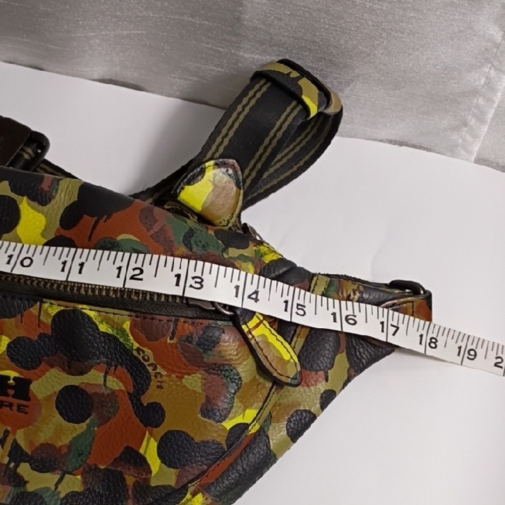 COACH Leatherware Camo Belt Bag Crossbody Bag‎ Urban Streetwear Fanny Pack6 - Picture 11 of 12